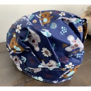 NEW Cotton Surgical Scrub Cap Doctor Nurse Bouffant Hat Adjustable Koala (H10)‎